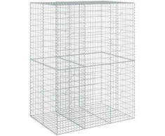 Gabiono krepšys su dangčiu, 150x100x200cm, galvanizuota geležis