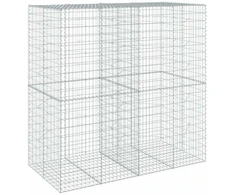 Gabiono krepšys su dangčiu, 200x100x200cm, galvanizuota geležis