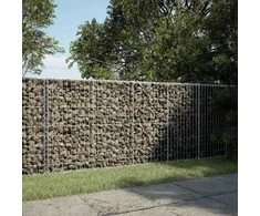 Gabiono krepšys su dangčiu, 200x50x100cm, galvanizuota geležis