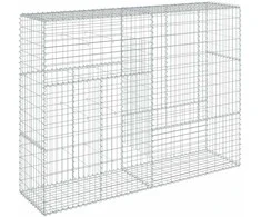 Gabiono krepšys su dangčiu, 200x50x150cm, galvanizuota geležis