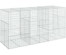 Gabiono krepšys su dangčiu, 300x100x150cm, galvanizuota geležis