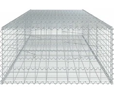 Gabiono krepšys su dangčiu, 300x100x50cm, galvanizuota geležis