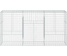 Gabiono krepšys su dangčiu, 300x50x150cm, galvanizuota geležis