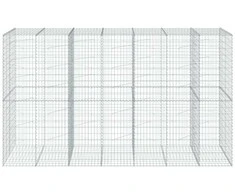 Gabiono krepšys su dangčiu, 350x100x200cm, galvanizuota geležis