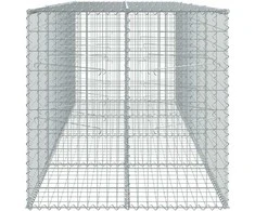 Gabiono krepšys su dangčiu, 400x100x100cm, galvanizuota geležis