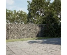 Gabiono krepšys su dangčiu, 400x100x150cm, galvanizuota geležis