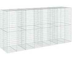 Gabiono krepšys su dangčiu, 400x100x200cm, galvanizuota geležis