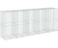 Gabiono krepšys su dangčiu, 500x100x200cm, galvanizuota geležis