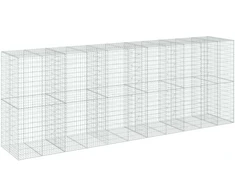 Gabiono krepšys su dangčiu, 550x100x200cm, galvanizuota geležis