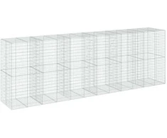 Gabiono krepšys su dangčiu, 600x100x200cm, galvanizuota geležis