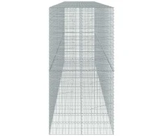 Gabiono krepšys su dangčiu, 650x100x200cm, galvanizuota geležis