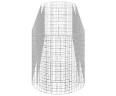 Gabiono lovelis, 400x100x100cm, galvanizuota geležis, aukštas