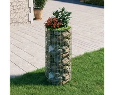 Gabiono stulpas, 50x100cm, galvanizuotas plienas, apskritas