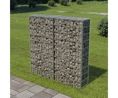 Gabiono siena su dang., galvanizuotas plienas, 100x20x100cm
