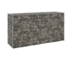 Gabiono siena su dangčiais, 200x60x100cm, galvanizuotas plienas