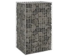 Gabiono siena su dangčiais, 60x50x100cm, galvanizuotas plienas