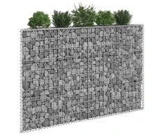 Gabiono vazonas, 150x20x100cm, galvanizuotas plienas, aukštas