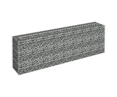 Gabiono vazonas, 180x30x60cm, galvanizuotas plienas, aukštas