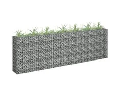 Gabiono vazonas, 270x30x90cm, galvanizuotas plienas, aukštas