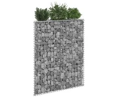 Gabiono vazonas, 80x20x100cm, galvanizuotas plienas, aukštas