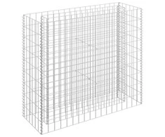 Gabiono vazonas, 90x30x90cm, galvanizuotas plienas, aukštas