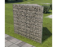 Gabiono vazonas, galvanizuotas plienas, 75x75x100cm, aukštas