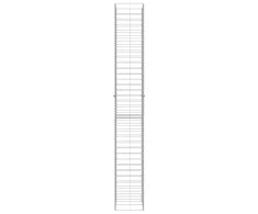 Gabionų krepšiai, 3 vnt., 25x25x197cm, galvanizuotas plienas
