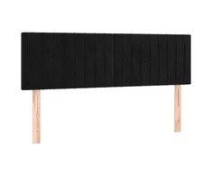 Galvūgaliai, 2vnt., juodos spalvos, 72x5x78/88cm, aksomas