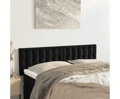 Galvūgaliai, 2vnt., juodos spalvos, 72x5x78/88cm, aksomas