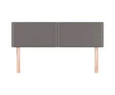 Galvūgaliai, 2vnt., pilkos spalvos, 72x5x78/88cm, dirbtinė oda