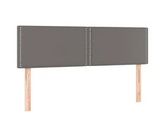 Galvūgaliai, 2vnt., pilkos spalvos, 72x5x78/88cm, dirbtinė oda