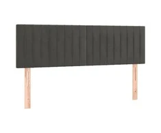 Galvūgaliai, 2vnt., tamsiai pilki, 72x5x78/88cm, aksomas