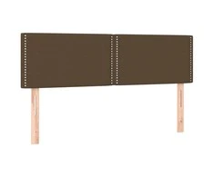 Galvūgaliai, 2vnt., tamsiai rudi, 72x5x78/88cm, audinys