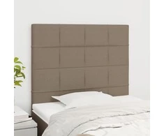 Galvūgaliai, 2vnt., taupe spalvos, 100x5x78/88cm, audinys
