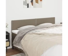 Galvūgaliai, 2vnt., taupe spalvos, 100x5x78/88cm, audinys