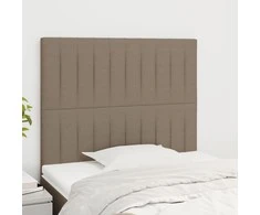 Galvūgaliai, 2vnt., taupe spalvos, 100x5x78/88cm, audinys