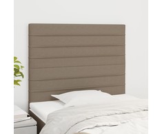 Galvūgaliai, 2vnt., taupe spalvos, 100x5x78/88cm, audinys