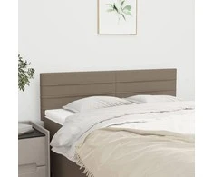 Galvūgaliai, 2vnt., taupe spalvos, 72x5x78/88cm, audinys