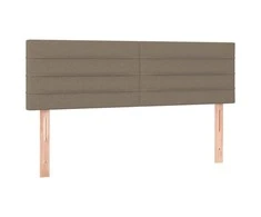 Galvūgaliai, 2vnt., taupe spalvos, 72x5x78/88cm, audinys