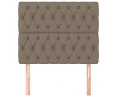 Galvūgaliai, 2vnt., taupe spalvos, 90x7x78/88cm, audinys