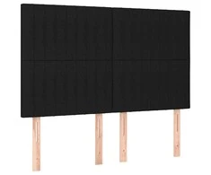 Galvūgaliai, 4vnt., juodos spalvos, 72x5x78/88cm, audinys