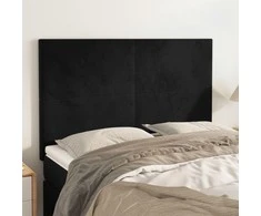Galvūgaliai, 4vnt., juodos spalvos, 72x5x78/88cm, aksomas