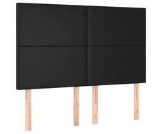 Galvūgaliai, 4vnt., juodos spalvos, 72x5x78/88cm, dirbtinė oda