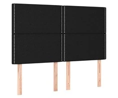 Galvūgaliai, 4vnt., juodos spalvos, 72x5x78/88cm, audinys