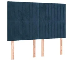Galvūgaliai, 4vnt., tamsiai mėlyni, 72x5x78/88cm, aksomas