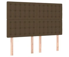 Galvūgaliai, 4vnt., tamsiai rudi, 72x5x78/88cm, audinys