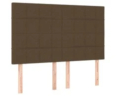Galvūgaliai, 4vnt., tamsiai rudi, 72x5x78/88cm, audinys