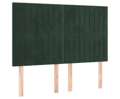 Galvūgaliai, 4vnt., tamsiai žali, 72x5x78/88cm, aksomas
