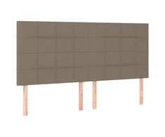 Galvūgaliai, 4vnt., taupe spalvos, 100x5x78/88cm, audinys