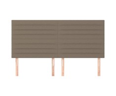 Galvūgaliai, 4vnt., taupe spalvos, 100x5x78/88cm, audinys